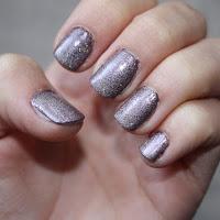 Semi-Holo Taupe Nails