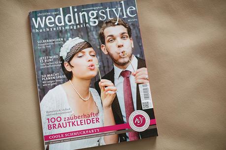 Veröffentlichung in der Weddingstyle: Titelbild und eine 8seitige Reportage