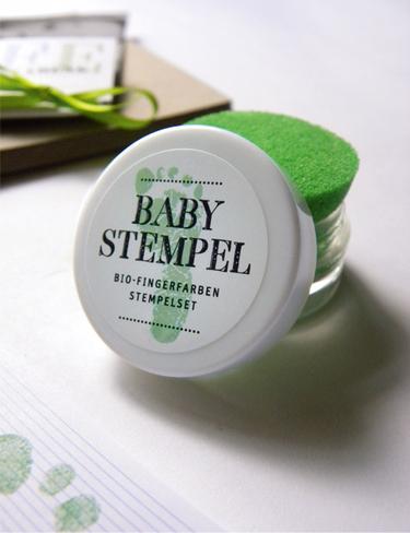 Grüner Bio Baby-Stempel auf DaWanda