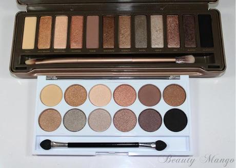 [Dupevergleich] Urban Decay Naked Palette 2 vs. MUA Undress me to