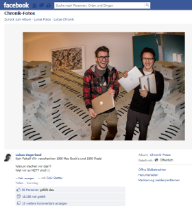 Wahre Wohltäter: Lukas Ungerland und Fabian Stetter verschenken 1000 iPads und 1000 MacBooks