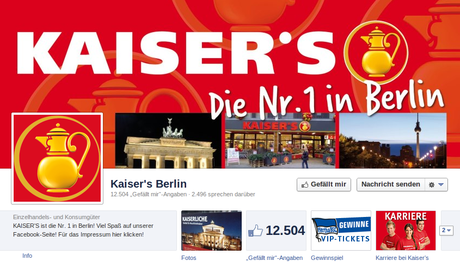 Kaiser in Berlin auf Facebook