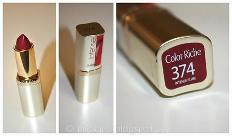 Unsung Hero Drogerie: L'Oreal Color Riche - 374 Intense Plum