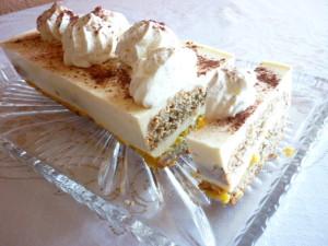 Frischkäse-Orangenkuchen Kuchen mit Orangenmarmelade