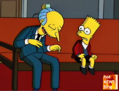 Bart Simpson von Mr. Burns angeklagt