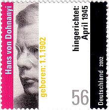 Briefmarke Hans von Dohnanyi