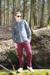 outfit burgundy trouser 11