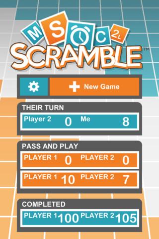 SCRAMBLE (by Mattel) – Spannende und strategische Wortgefechte in einer kostenlosen iPhone App