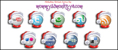 Icons Social Snow By Sultan Design-d30llxi2 in 10 weihnachtliche Social Media Icon Sets