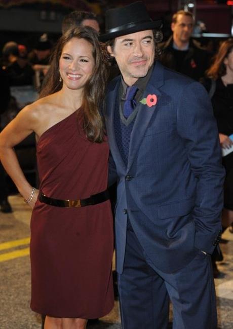 American actor Robert Downey Jr. and wife Susan Downey attend the premiere of Due Date at Empire, Leicester Square in London on November 3, 2010.   UPI/Rune Hellestad Photo via Newscom