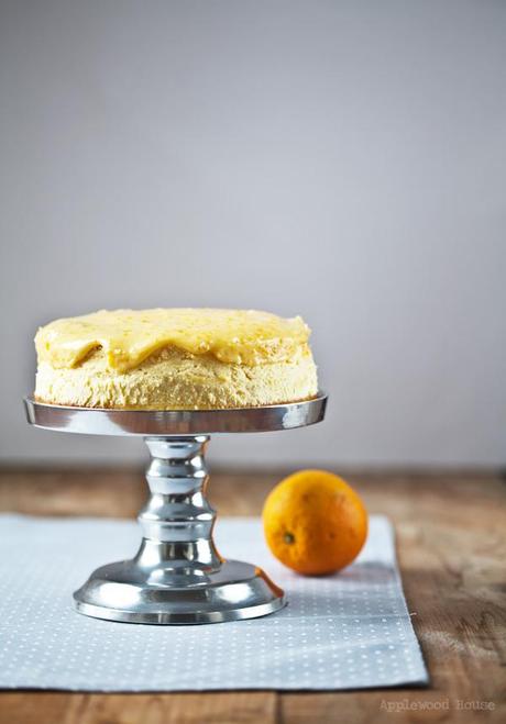 Cheesecake with orange topping