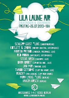 2x2 Gästelistenplätze für Lila Laune Air Fr,Sa 27./28.07., Kosmonaut Berlin