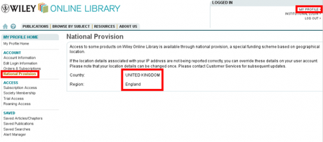 Wiley Online Library: National Provision