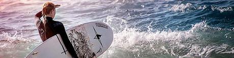 Eiswuerfelimschuh Surf California Kalifornien Beach Surfing Header