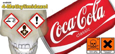 Coca Cola beinhaltet 4-Methylimidazol einen Krebserregenden Farbstoff