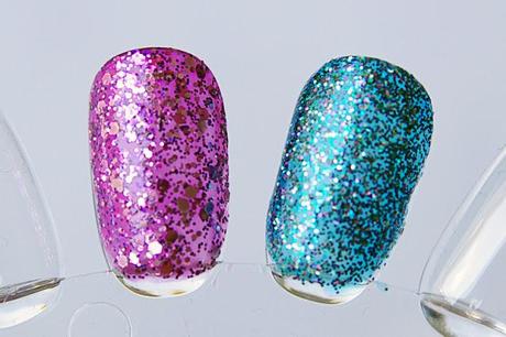 p2 Lost in Glitter Polishes