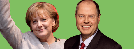 Körpersprache Merkel und Steinbrück