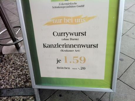 Currywurst oder Kanzerlinnenwurst?