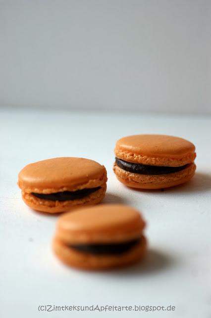 Neues von meiner Macarons-Produktion: Orangen-Schoko-Macarons