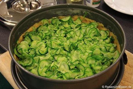 Kastanien-Quiches mit Zucchini