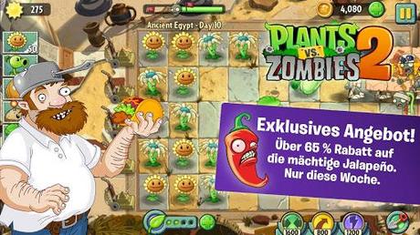 Plants vs. Zombies® 2 – Nach einer endlosen Wartezeit erblühen die Pflanzen jetzt auch im deutschen Play Store