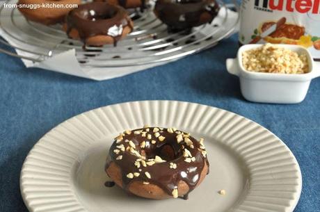Nutella-Donuts mit Nutella-Glaze