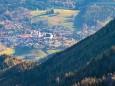 Blick auf Mariazell vom Mittleren Zellerhut - Großer Zellerhut Tour ab Marienwasserfall am 1. November 2013