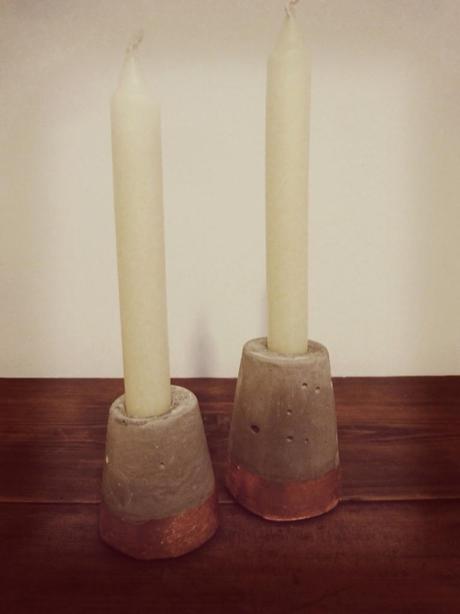 Kerzenständer aus Beton