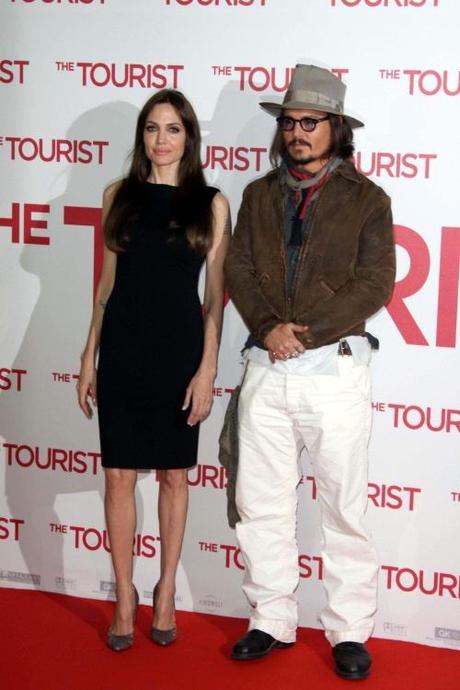 Dec. 14, 2010 - Berlin, California, GERMANY - ANGELINA JOLIE and JOHNNY DEPP.''The Tourist'' Berlin Photocall.Hotel Adlon, Berlin, Germany 12-14-2010. 2010.K66420AM. © Red Carpet Pictures