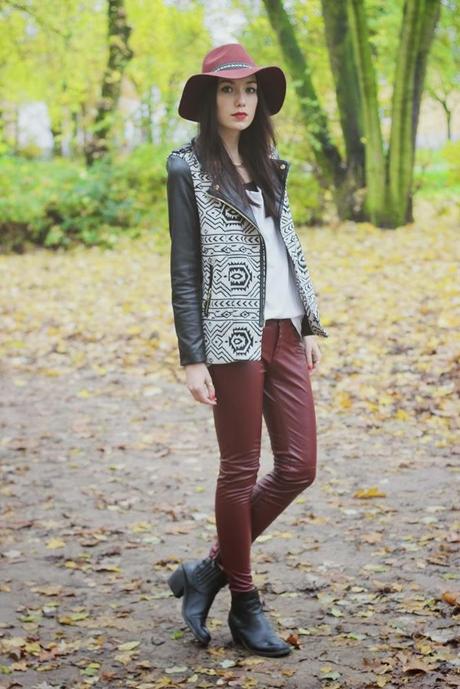 OOTD: Red Leather Pants