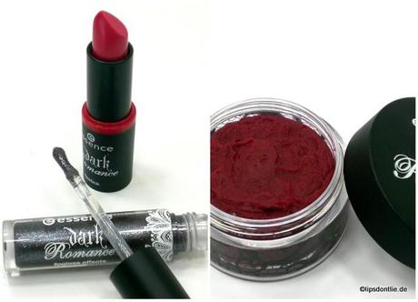 Dark Romance Lipstick, Lipgloss Effect & Velvet Mousse Blush
