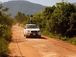 Google Maps Auto nahe Bokor Hill