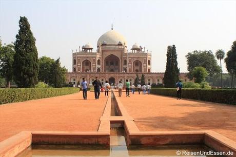 Blick auf das Humayun Mausoleum in Delhi