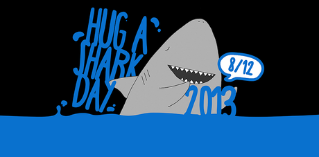 Kuriose Feiertage - 8. Dezember - Hug a Shark Day 2013 - Logo - Screenshot www.hug-a-shark-day.net