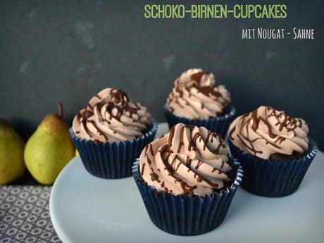 Schoko Birnen Cupcakes