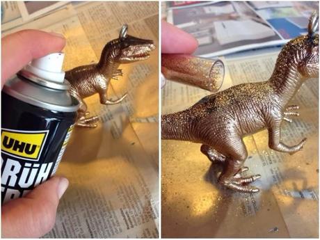 DIY - decorative dinosaurs und warum es auch im neuen jahr nicht genug glitzern kann