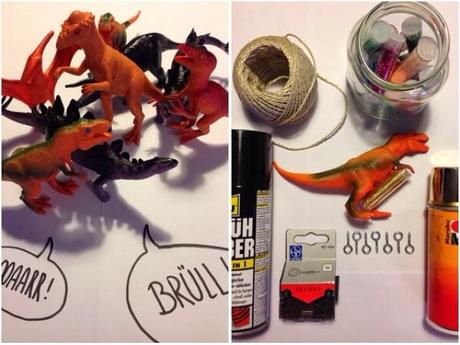 DIY - decorative dinosaurs und warum es auch im neuen jahr nicht genug glitzern kann