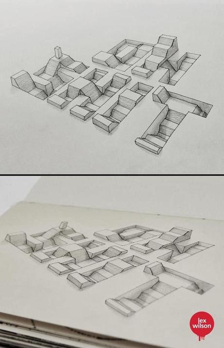 Alles andere als flach: Lex Wilsons 3D Typographie