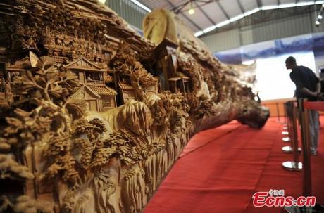 Die weltgrößte Skulptur aus Holz von Chunhui Spent
