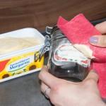 Etiketten entfernen: Margarine