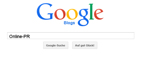 Google Blog-Suche