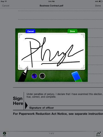 SignIt Pro – Unterschreibe PDF Dokumente direkt auf dem iPhone und iPad