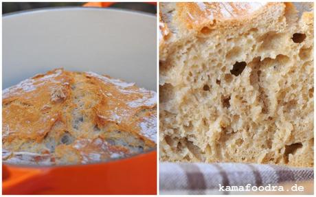 Kommt Zeit, kommt Brot – No-Knead Brot im Topf gebacken