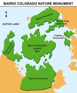 Karte Barro Colorado © Wikipedia