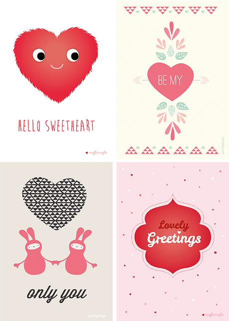 Valentinstag-Special: Postkarten für Sweethearts!