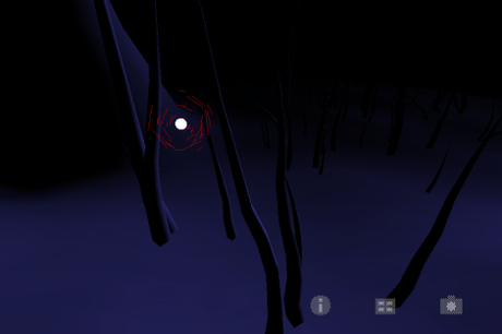 Ein Screenshot aus PolyFauna, aufgenommen in natürlicher Nacht.