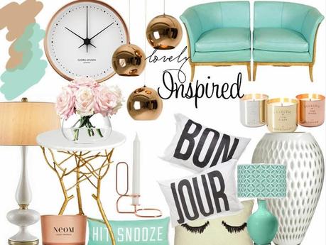 Inspiration: Living Room - Copper and Mint