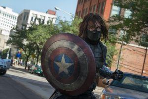 Der Winter Soldier (Sebastian Stan) beweist sich als ebenbürtiger Gegner für Captain America