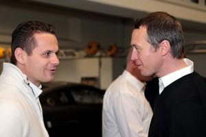 Marc Basseng (links) und Frank Stippler (Audi Motorsport)
