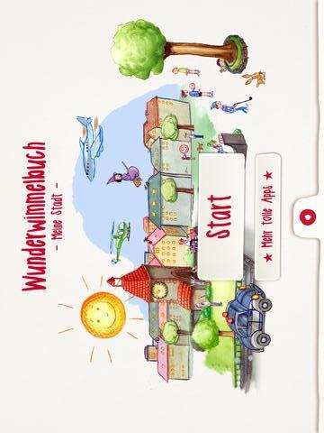 Meine Stadt Wunderwimmelbuch (Am Morgen). Das interaktive Wimmelbuch für Groß und Klein